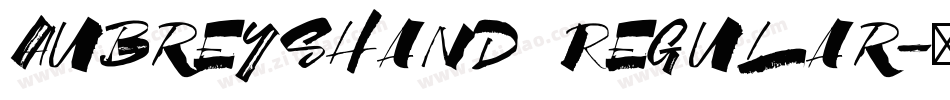 AubreysHand Regular字体转换
